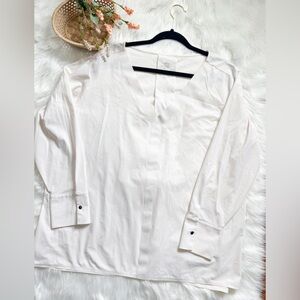 ADay Womens Something Tailored Shirt in White Size XL